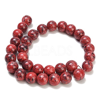 Baking Paint Glass Beads Strands GL-CBA8F4B-02C-1
