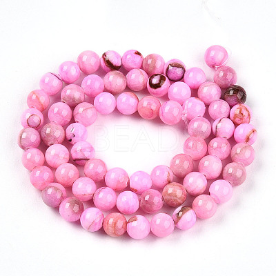 Natural Persian Jade Beads Strands G-A255-A02-01G-1