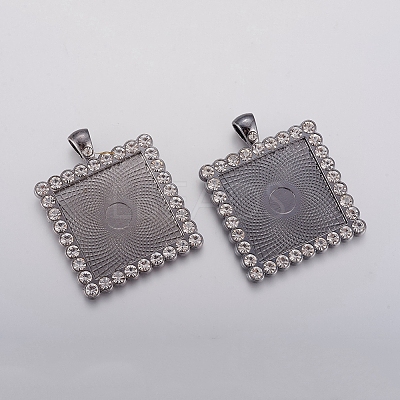 Alloy Pendant Cabochon Settings X1-ALRI-TAC0001-05A-B-1