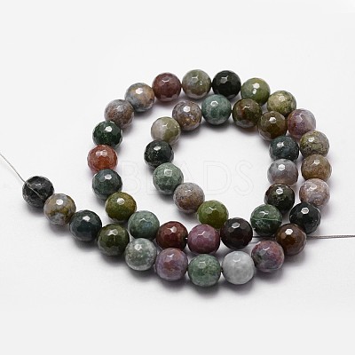 Natural Indian Agate Beads Strands X-G-D840-51-12mm-1