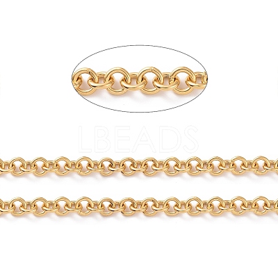 Ion Plating(IP) 304 Stainless Steel Rolo Chains CHS-H013-07G-1