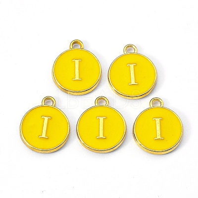 Golden Plated Alloy Enamel Charms LS-ENAM-S118-09I-1