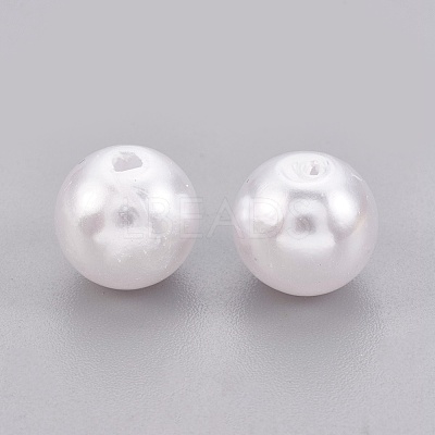 ABS Plastic Imitation Pearl Beads X-KY-G009-8mm-03-1