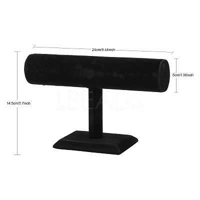 Black Velvet Bracelet T Bar Display X-S009-1