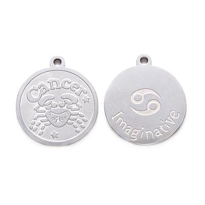 Non-Tarnish 201 Stainless Steel Pendants STAS-R106-1