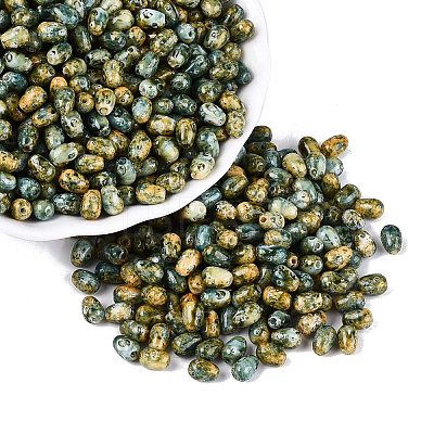 Picasso Glass Seed Beads SEED-N012-10K-1