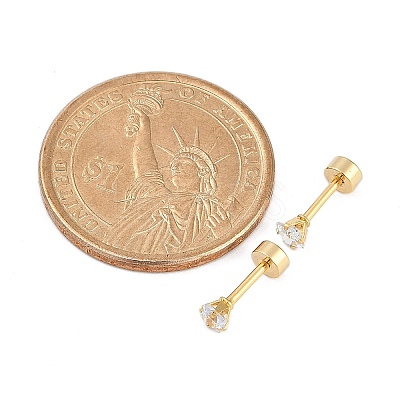 Square Glass Ear Fake Plugs EJEW-H105-24G-A-1