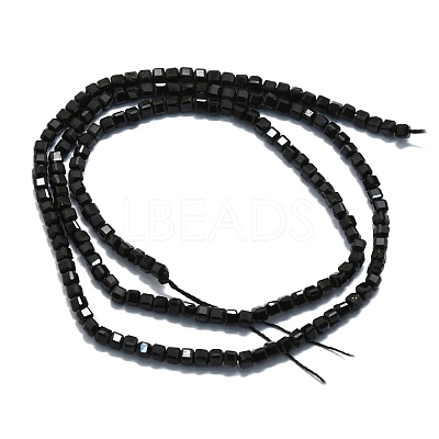 Natural Black Tourmaline Beads Strands G-P457-B01-02D-1