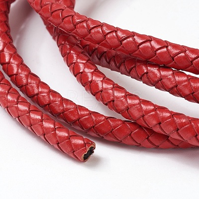Braided Leather Cord with Core WL-F009-B03-6mm-1