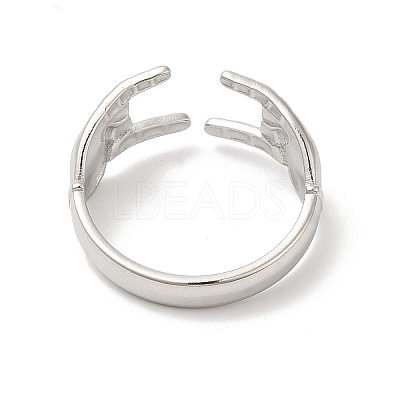 Non-Tarnish 304 Stainless Steel Hands Open Cuff Rings for Women X-RJEW-L107-002P-1