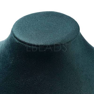 Bust Plastic Covered with Velvet Necklace Display Stands NDIS-L006-01C-1