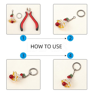 304 Stainless Steel Split Key Ring Clasps STAS-UN0006-33P-1