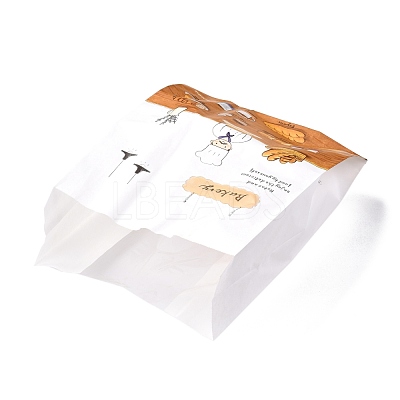 Rectangle with Bread Pattern Paper Baking Bags CARB-K0001-01B-1