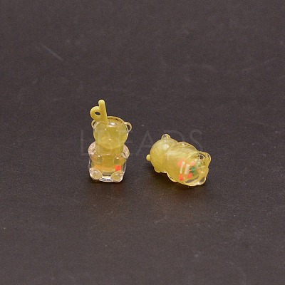 Transparent Resin Pendants RESI-CJC0008-14A-1