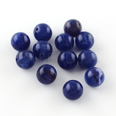 Round Imitation Gemstone Acrylic Beads OACR-R029-20mm-11-1