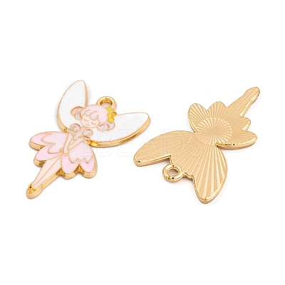 Rack Plating Alloy Enamel Pendants FIND-A040-08A-01G-1