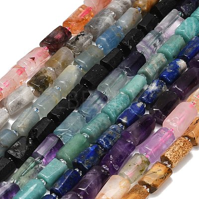 Natural Mixed Gemstone Beads Strands G-F836-B02-01-1