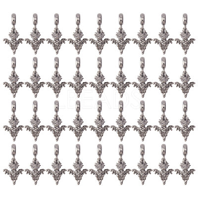36Pcs Alloy European Dangle Charms MPDL-CA0001-06B-1