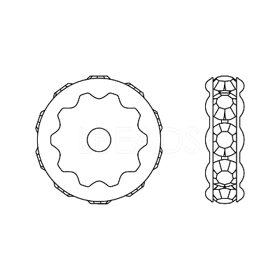 Preciosa&reg MAXIMA Crystal Multi-Stones Settings Y-PRC-MA4-00030-S-1