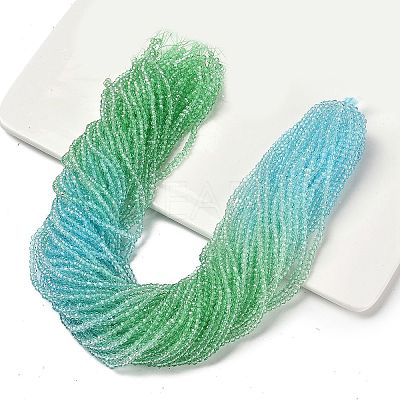 Transparent Painted Glass Beads Strands LS-DGLA-A034-T2mm-A16-1