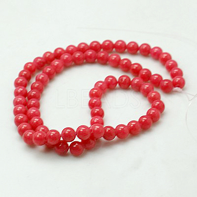 Natural Mashan Jade Round Beads Strands X-G-D263-8mm-XS16-1