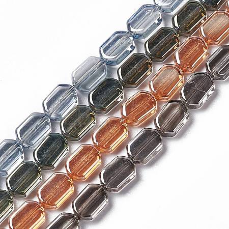 Electroplate Glass Beads Strands EGLA-L042-PL-1