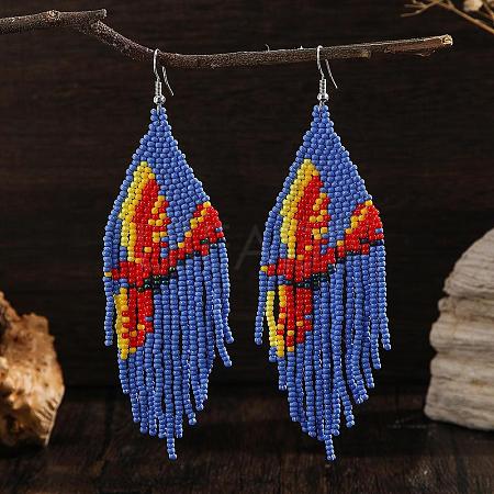 Bohemian Style Tassel Dangle Earrings UH3438-1