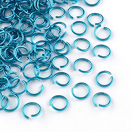 Aluminum Wire Open Jump Rings X-ALUM-R005-0.8x6-16-1