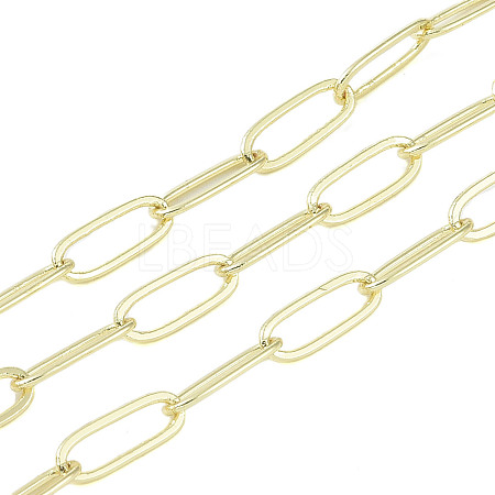 Rack Plating Brass Link Chains AJEW-Q150-06G-04-1