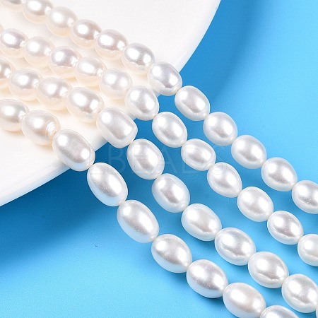 Natural Cultured Freshwater Pearl Beads Strands PEAR-N012-07U-1-1