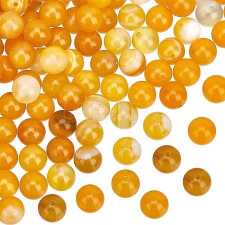 2 Strands Natural Striped Agate/Banded Agate Bead Strands G-OC0002-33-1