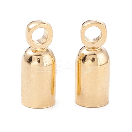 Brass Cord Ends KK-K253-07G-1