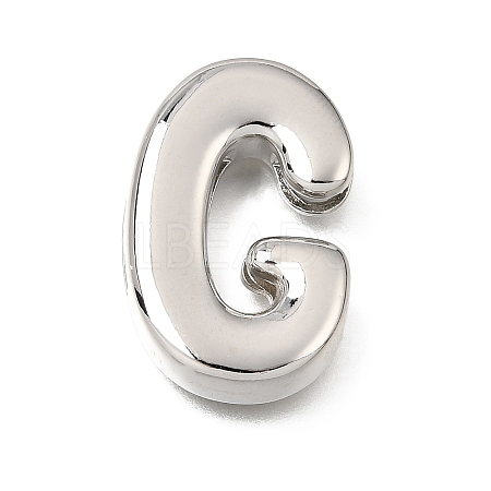 Brass Slide Charms KK-Z163-01P-G-1