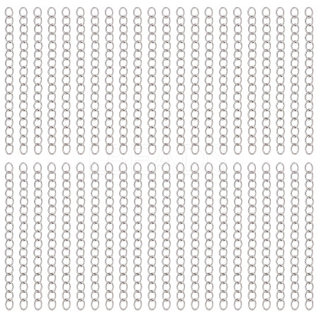240Pcs 304 Stainless Steel Chain Extender STAS-ME0003-79-1