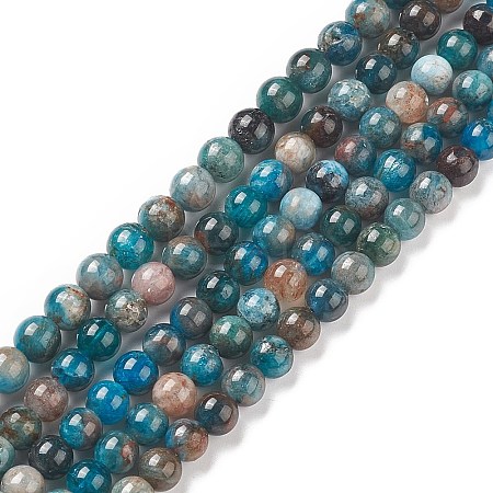 Natural Apatite Beads G-E481-05-6mm-01-1