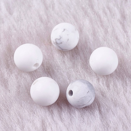 Natural Howlite Beads G-K275-30-6mm-1