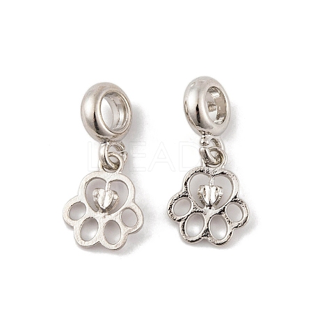 Rack Plating Alloy European Dangle Charms FIND-C055-16P-1