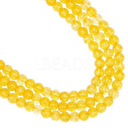  3 Strands Synthetic Citrine Beads Strands G-NB0003-24-1