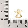 Christmas Theme Brass Micro Pave Cubic Zirconia Charms  KK-P278-02B-G-3