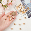 Beebeecraft 40Pcs Rack Plating Brass Beads KK-BBC0011-15C-3