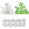 2 Styles Easter Egg & Rabbit Cutting Dies Stencils DIY-CP0012-03-1
