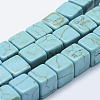 Synthetic Turquoise Beads Strands TURQ-F009-02-6x6mm-1