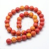 Synthetic Malachite Beads Strands X-G-I199-32-8mm-A-2