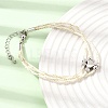 Polyester Multi-Strand Bracelets FB-CBA983F-02P-4