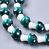Mushroom Handmade Lampwork Beads Strands LAMP-R116-14-3