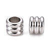 Non-Tarnish 304 Stainless Steel European Beads A-STAS-F250-05P-2