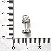 Brass Micro Pave Cubic Zirconia Charms KK-P295-19P-3