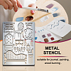 Stainless Steel Metal Cutting Dies Stencils DIY-WH0289-063-4
