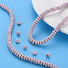 Handmade Polymer Clay Beads Strands CLAY-N008-49-7