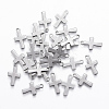 Tarnish Resistant 201 Stainless Steel Tiny Cross Charms STAS-L197-32P-1